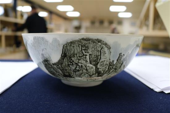 A boxed Chinese egg-shell porcelain bowl